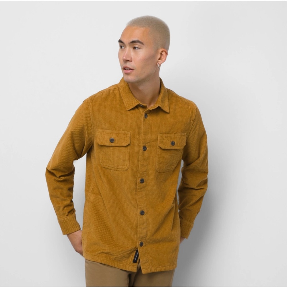 US Polo Men's Mustard Shirt Jacket